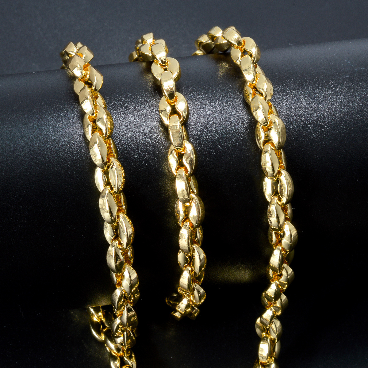 Fashionable Golden Bean Bracelet, Stackable Design Gift